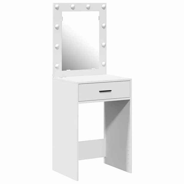 vidaXL Kosmetický stůl Bílá 50 x 41 x 135 cm Kompozitní dřevo