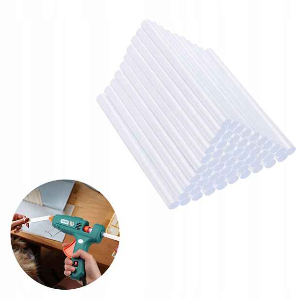 Lepidlo Na Horkou Pistoli 11 mm X 200 mm Bezbarvé Lepicí Vložky 200 ks