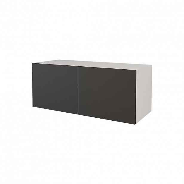 ALTDECOR NÍZKÁ komoda ELIO-W 100 x 40 x 40 cm – bílá / černá