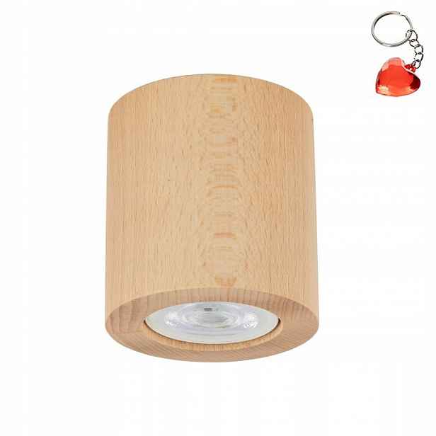 Nástěnná lampa Spot Eve Hnědá Dřevěná 1x GU10 IP20 Metal Tk Lighting