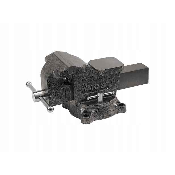 Otočný Litinový Zámečnický Svěrák 125 MM Ocelové Čelisti 10 Kg Yato