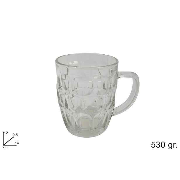 PROHOME - Hrnek sklo 530ml