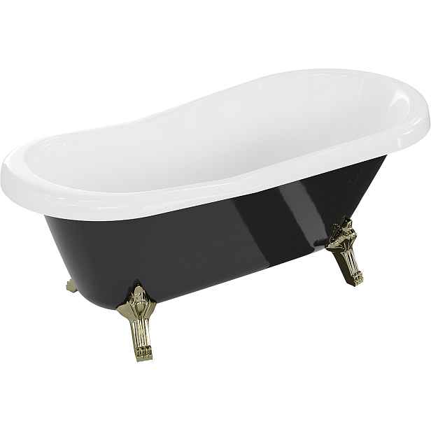 Vana MEXEN RETRO GOLD 150x73 černobílá