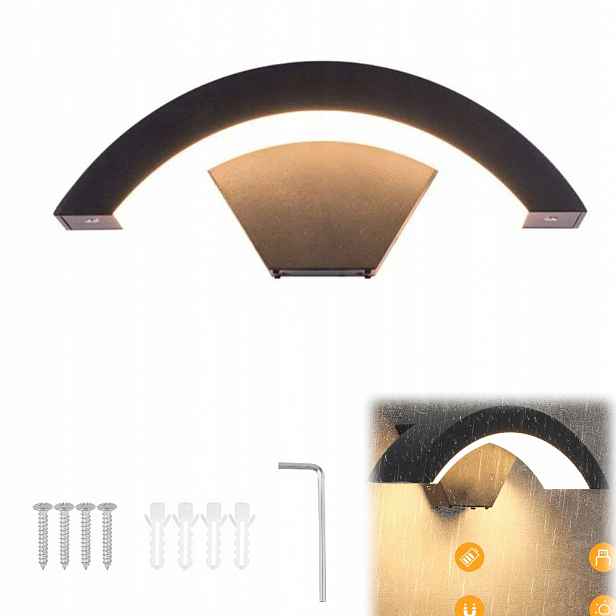 Venkovní Fasádní Lampa Pro Zahradní Nástěnné Svítidlo Ze Soumraku