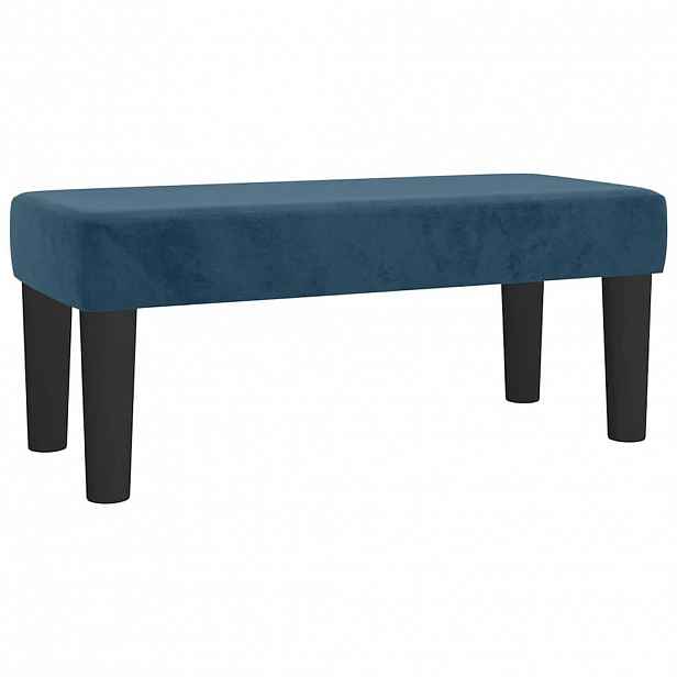 vidaXL Lavice tmavě modrá 70 x 30 x 30 cm samet