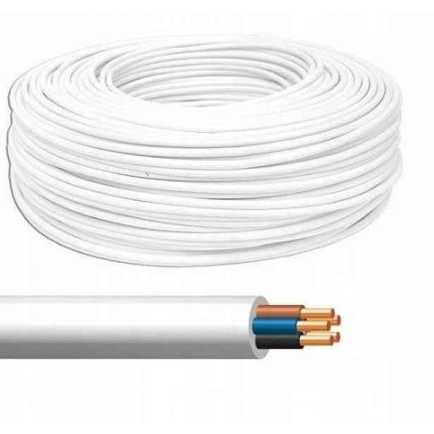 Kabel Ydy 4X1,5 450/750V drát kulatý bílý O11 mm (balení 100 m)
