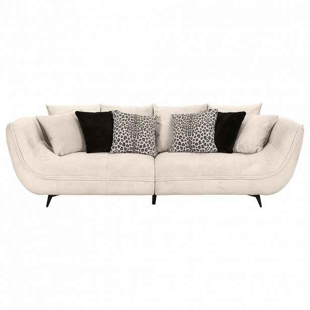 Stylife POHOVKA BIG SOFA, textil, krémová, černá, bílá