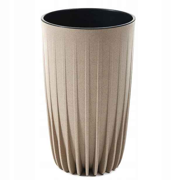 Velký květináč Vysoký květináč Eco Coffee h51 cm Boho obal na květináč do domácnosti