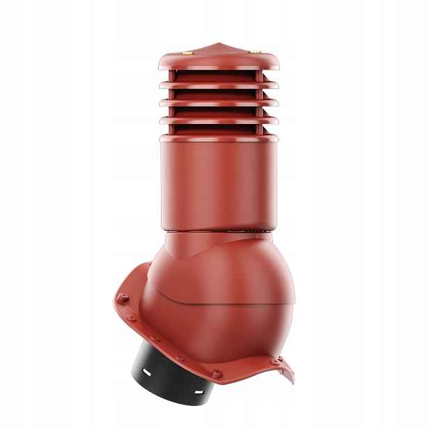Větrací komín Smartline profil X fi 150 mm, zateplený, červený