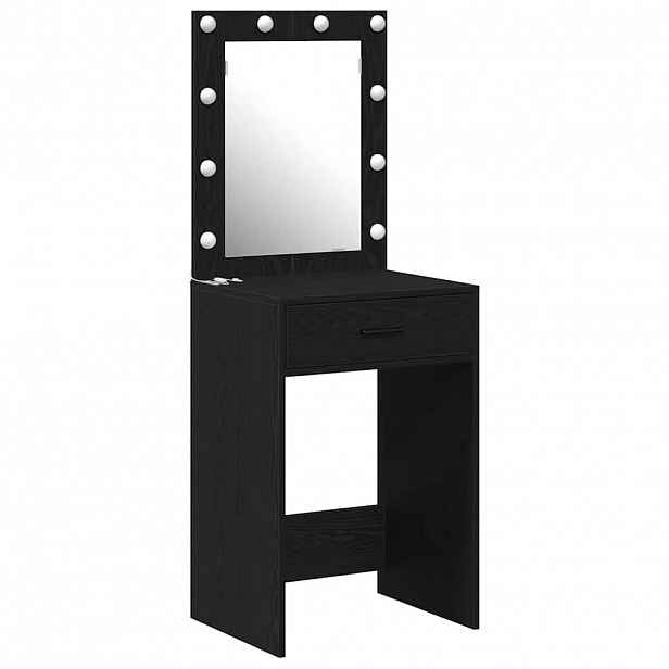 vidaXL Kosmetický stůl Černý dub 50 x 41 x 135 cm Kompozitní dřevo