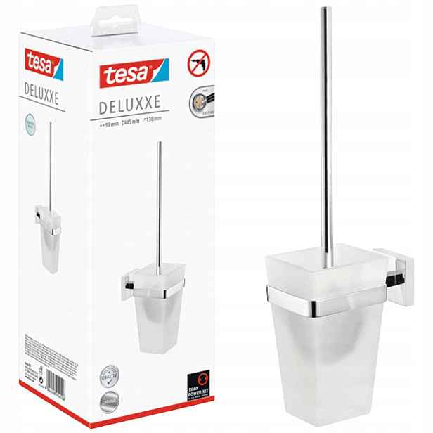Wc kartáč Samolepicí Závěsný Tesa Deluxxe do koupelny Kovový