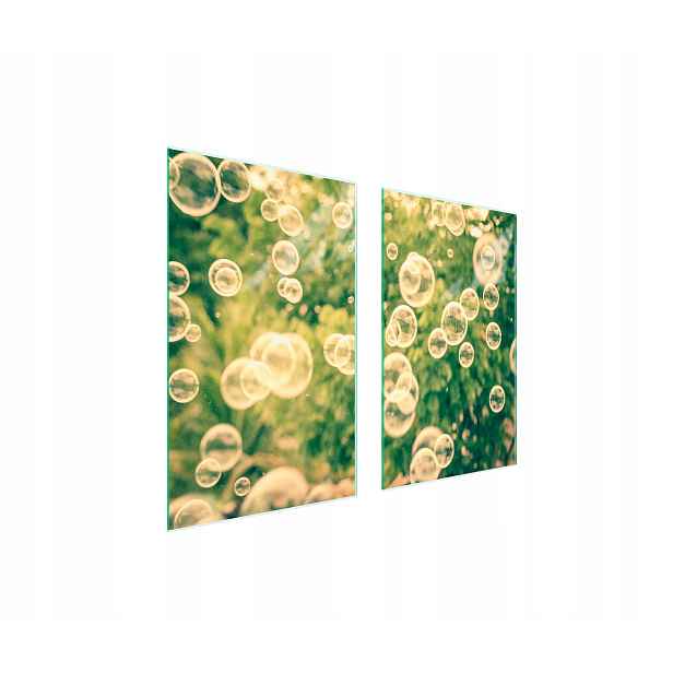 7v1 Skleněná ochranná deska na sporák 75x52 Bubliny