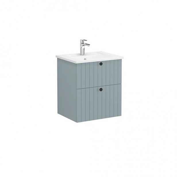 Koupelnová skříňka s umyvadlem Vitra Root 60x67x46 cm zelená mat ROOTG60GINTS