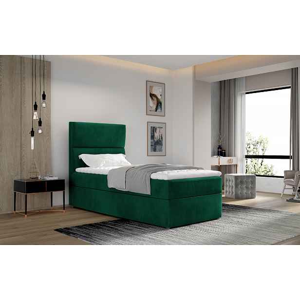 Boxspring Arco 90 Rozměr: 90 x 210 cm, látka: Monolith 37