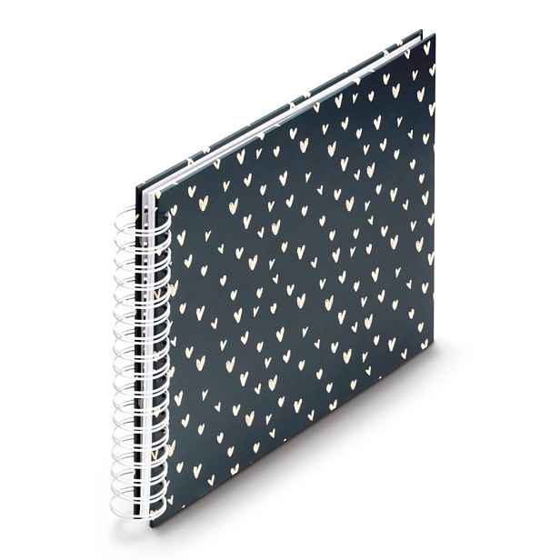 Hama album klasické spirálové LOVELY 28x24 cm, 50 stran, modrá
