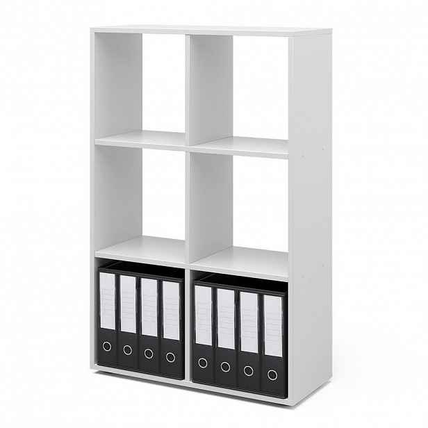 Vicco DĚLICÍ STĚNA Bílá 72 x 107.8 cm se 2 skládacími boxy