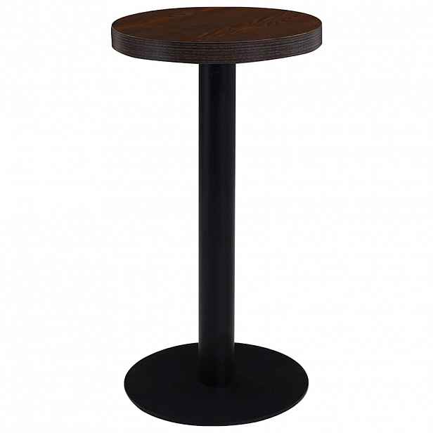 vidaXL Bistro stolek tmavě hnědý 40 cm MDF