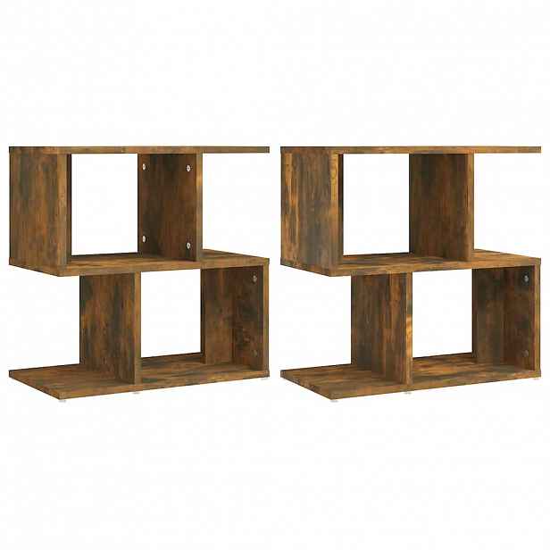 vidaXL Noční stolky 2 ks kouřový dub 50x30x51,5 cm kompozitní dřevo