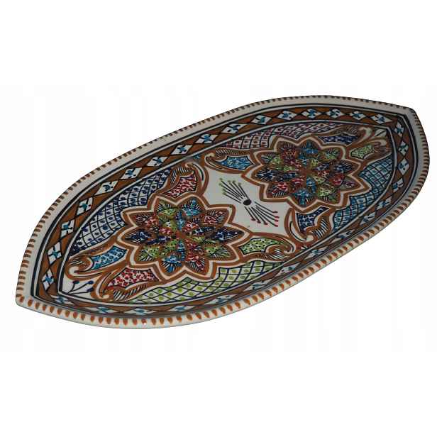 Gruzie Chaczapuri Pide Pizza Turecká Pizza Velký Krásný Talíř 43 cm