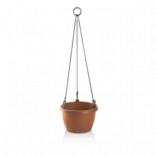 Gardenico Samozavlažovací závěsný květináč Marina terakota, pr. 30 cm
