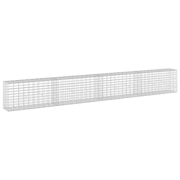vidaXL Gabion s drátem 5 mm a síťkou 5x10 cm 400x30x50 cm