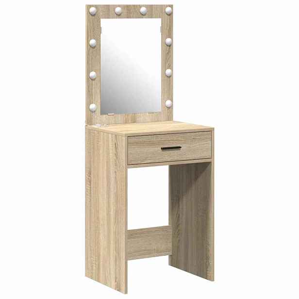 vidaXL Kosmetický stůl Sonoma dub 50 x 41 x 135 cm Kompozitní dřevo