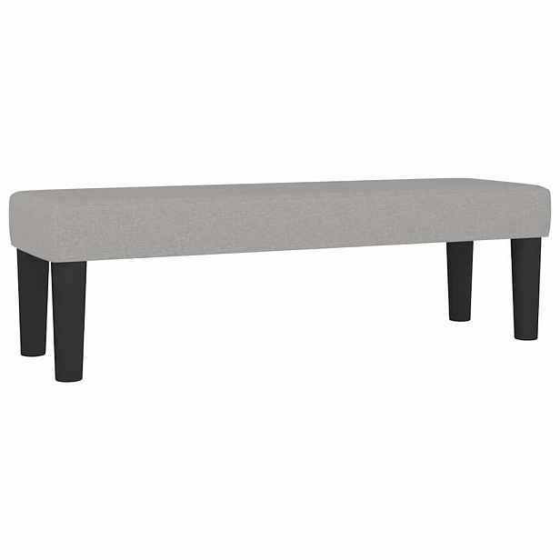 vidaXL Lavice světle šedá 100x30x30 cm textil