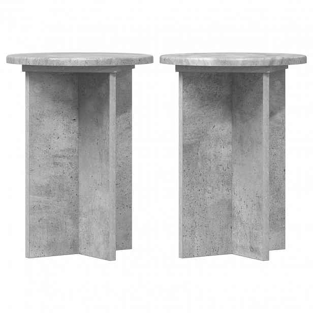 vidaXL Stojan na rostliny 2 ks Betonově šedá Ø29,5 x 40 cm