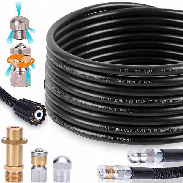 Hadice Na Čištění Kanalizace Trubek 15 m Pro Myčku Karcher K2-K7