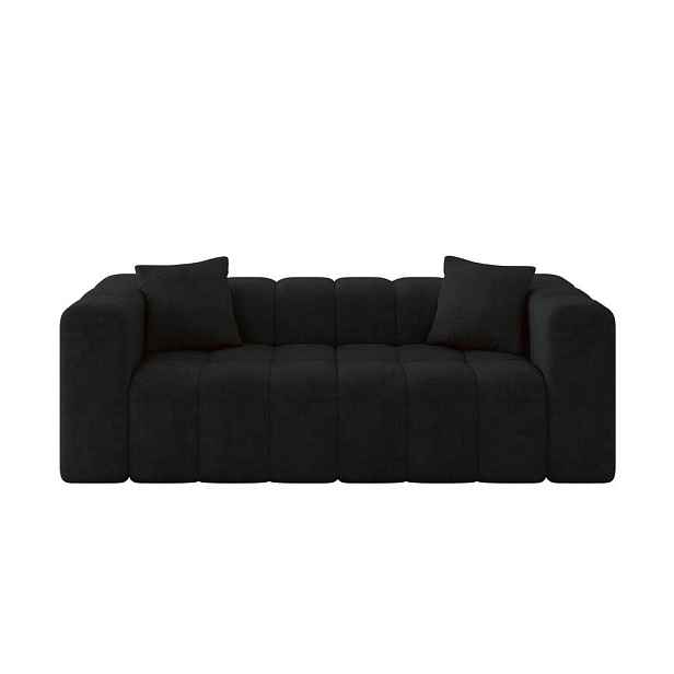 ALTDECOR POHOVKA 2-MÍSTNÁ DONY-2 232x90x71 cm Černá Velur