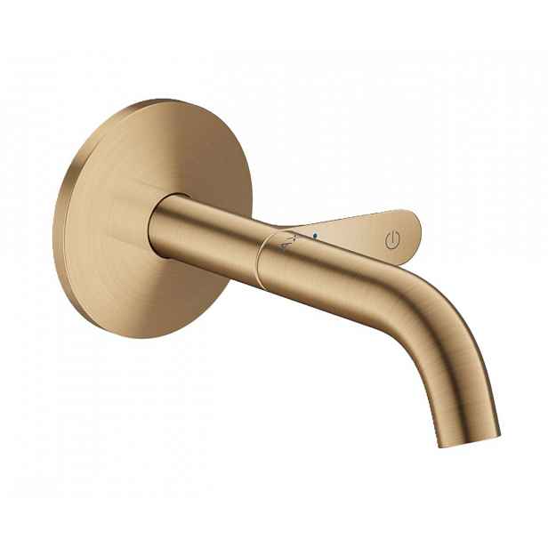 Axor One - Umyvadlová baterie pod omítku, s výpustí, EcoSmart, kartáčovaný bronz 48180140