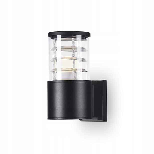 Nástěnná venkovní terasová lampa jednodílná černá 20 cm Maytoni