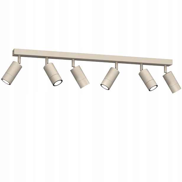 Stropní svítidlo reflektory krémová minimalistická 6 bodů lišta 90 cm Luminex