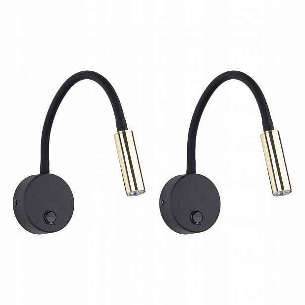 Tk Lighting Sada 2x nástěnných svítidel na výložníku G9 1x6W Metal Pohyblivá