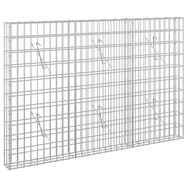 vidaXL Gabion s drátem 5 mm a síťkou 5x10 cm 150x10x100 cm