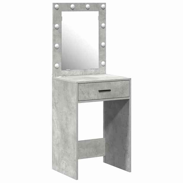 vidaXL Kosmetický stůl Betonově šedá 50 x 41 x 135 cm Kompozitní dřevo
