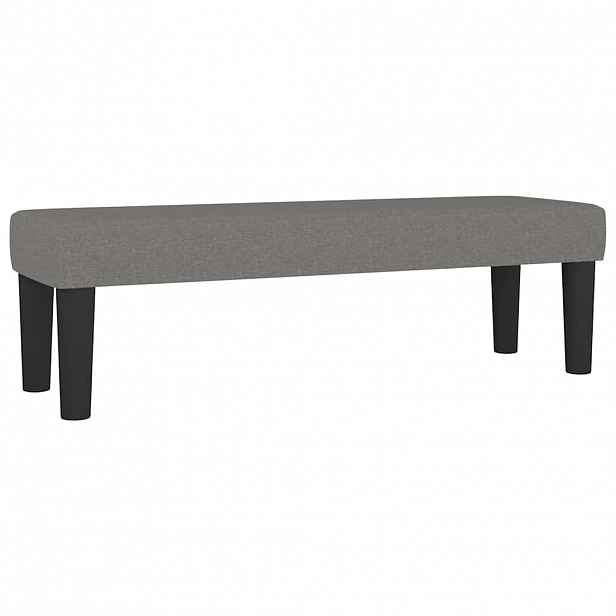 vidaXL Lavice tmavě šedá 100x30x30 cm textil