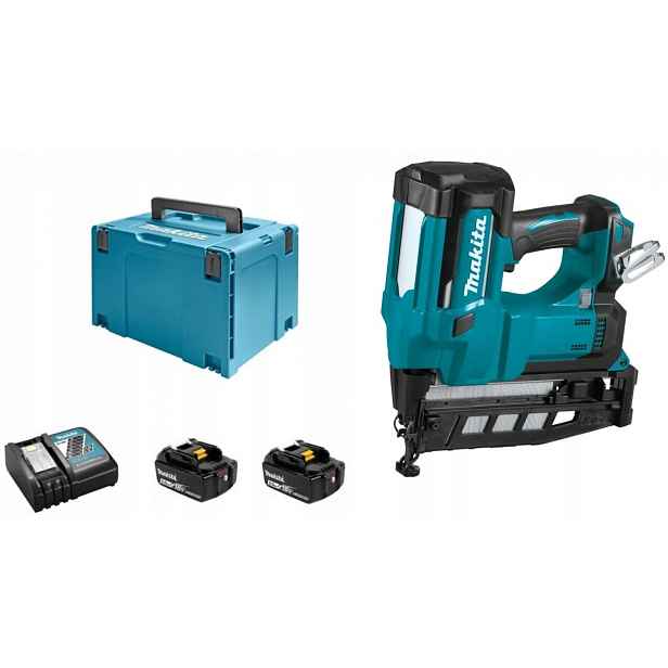 Makita DBN600RTJ Aku Hřebíkovačka 2X5Ah 18V 16GA