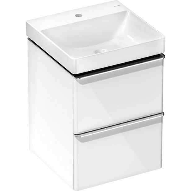 Skříňka s umyvadlem Hansgrohe Xelu Q 50x69,5x48 cm bílá lesklá 54368000