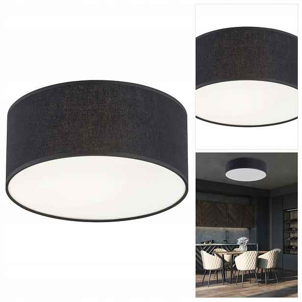 Stropní svítidlo Rondo v klasickém bílém provedení s vyřezávaným tvarem v obývacím pokoji Tk Lighting