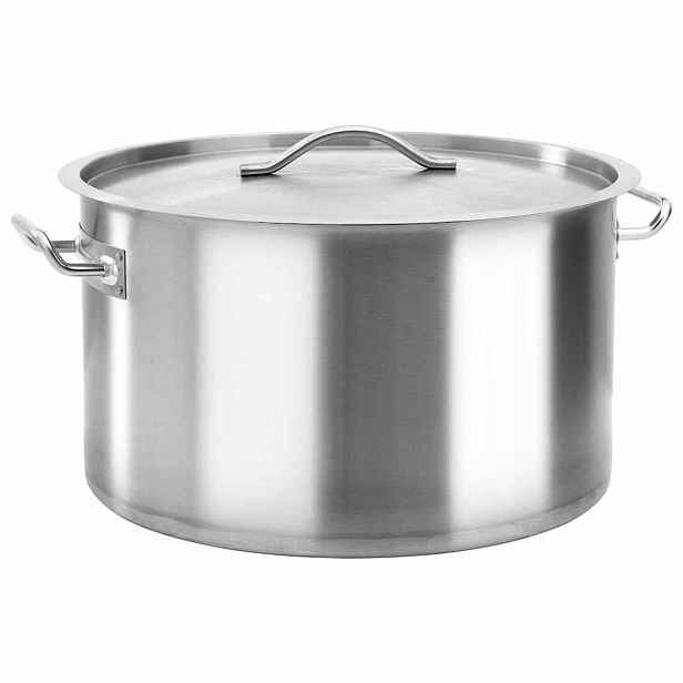 vidaXL Hrnec na polévku 58 l 50 x 30 cm nerezová ocel