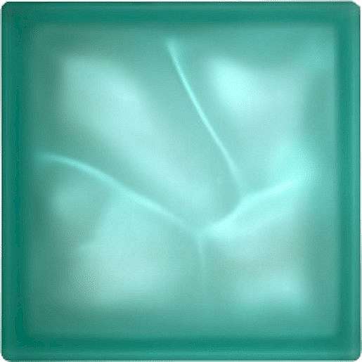 Luxfera Glassblocks turquoise 19x19x8 cm sklo 1908WBT