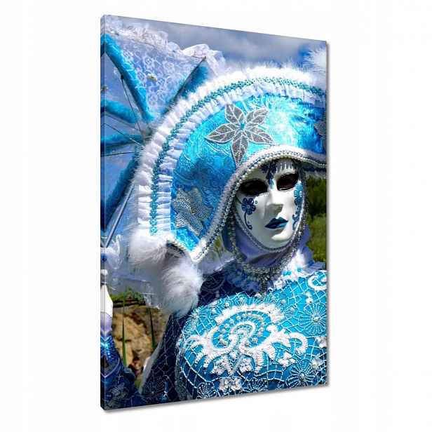 Obrazy 60x90 Modrá maska Karneval