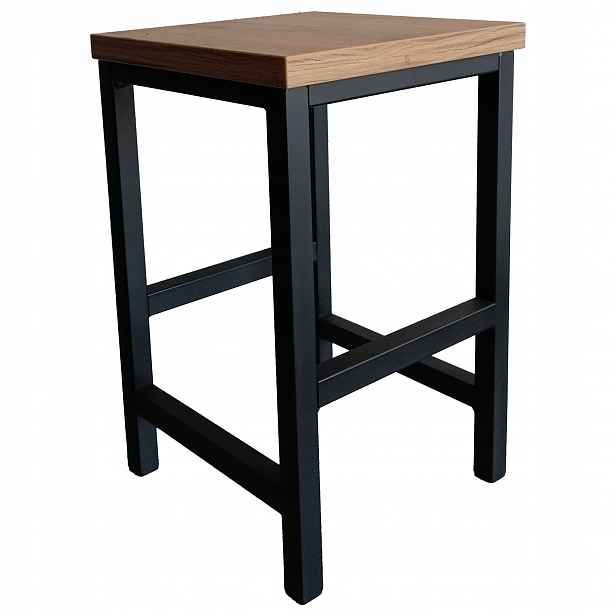 Stolička Kovová Kuchyňská Stolička Loft 45 CM