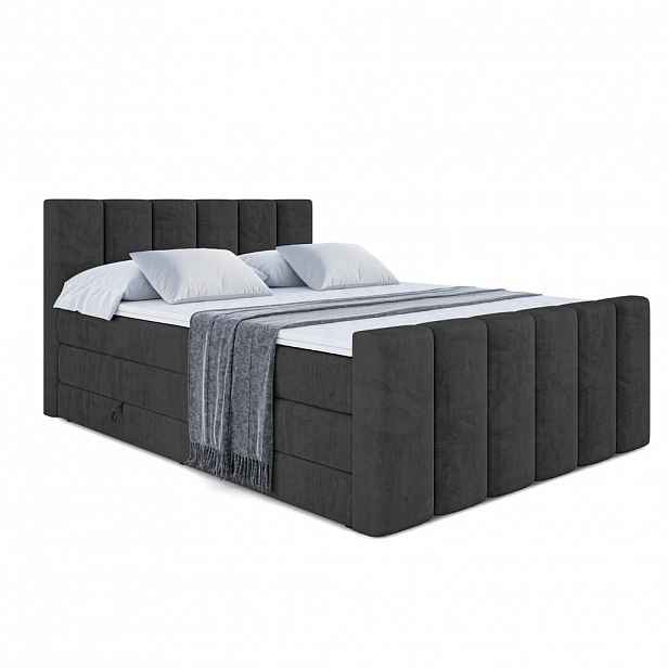 ALTDECOR POSTEL boxspring BOXI1-Z KING – 200 x 200 – H3/H4 – černá