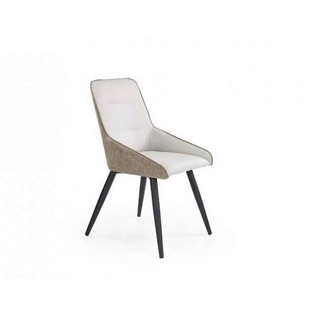 Designová jídelní židle bílá -  výška 89 cm