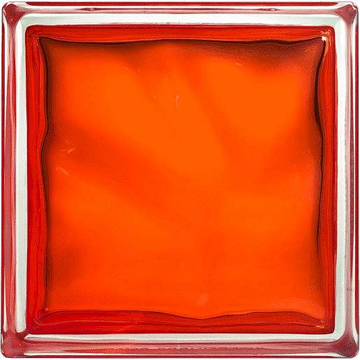 Luxfera Glassblocks orange 19x19x8 cm sklo 1908WOR