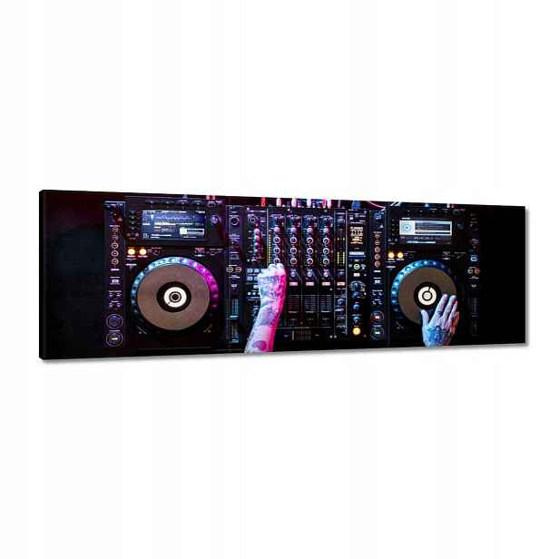 Obrazy 120x40 Dj hrající hudbu Party