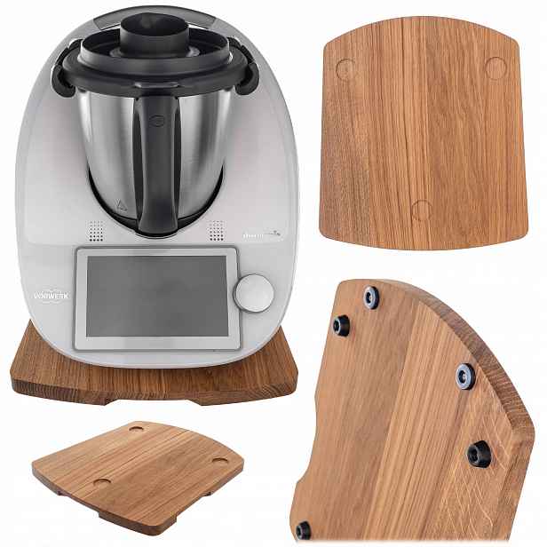 Podstavec Pod Desku Thermomix TM6 TM5 Termomiks Dřevěný Dubový Podnos