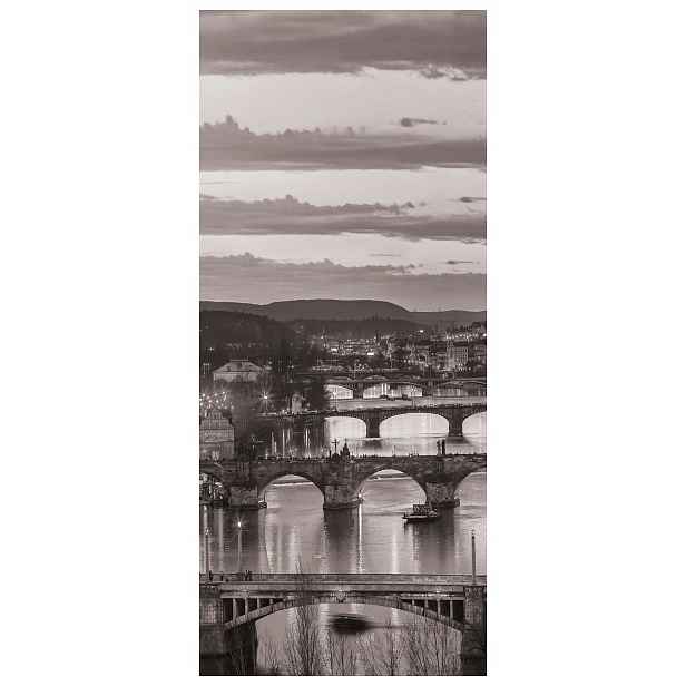 Samolepka Fototapeta Most Město Řeka Architektura Krajina 91x211